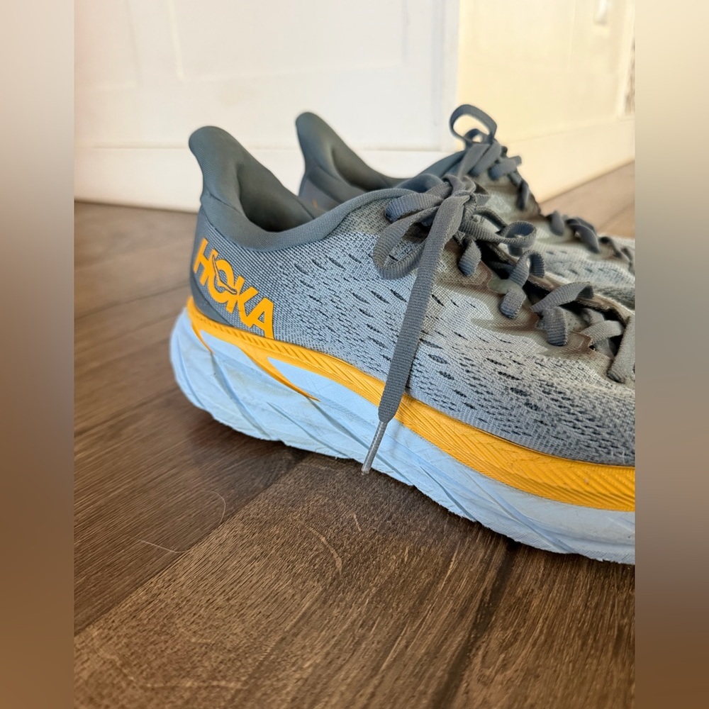Hoka One One Men's Clifton 8 Blue Running Sneakers 1119393 GBMS Size 9.5 D - Picture 6 of 13
